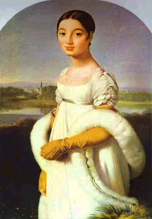 Jean Auguste Dominique Ingres Portrait of Mademoiselle Riviere. Sweden oil painting art